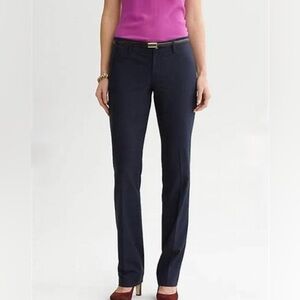 Banana Republic Logan Navy Pinstripe Stretch Trouser